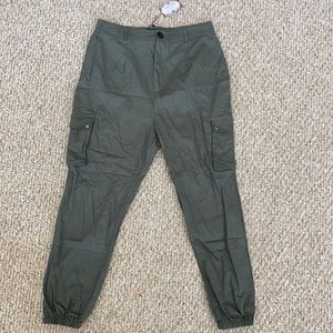 Boohoo Green Cargo Pants